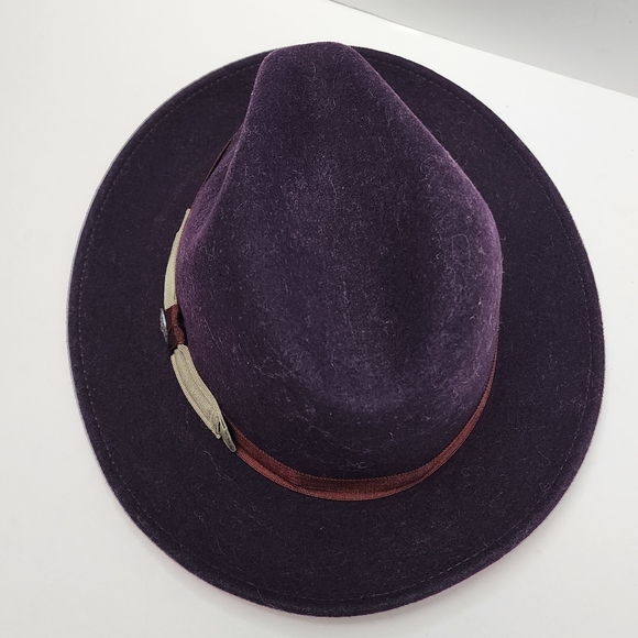 Dobbs Fifth Ave New York ANTIGUA Wool Men's Fedora Hat Burgundy Size: Small - Picture 12 of 14